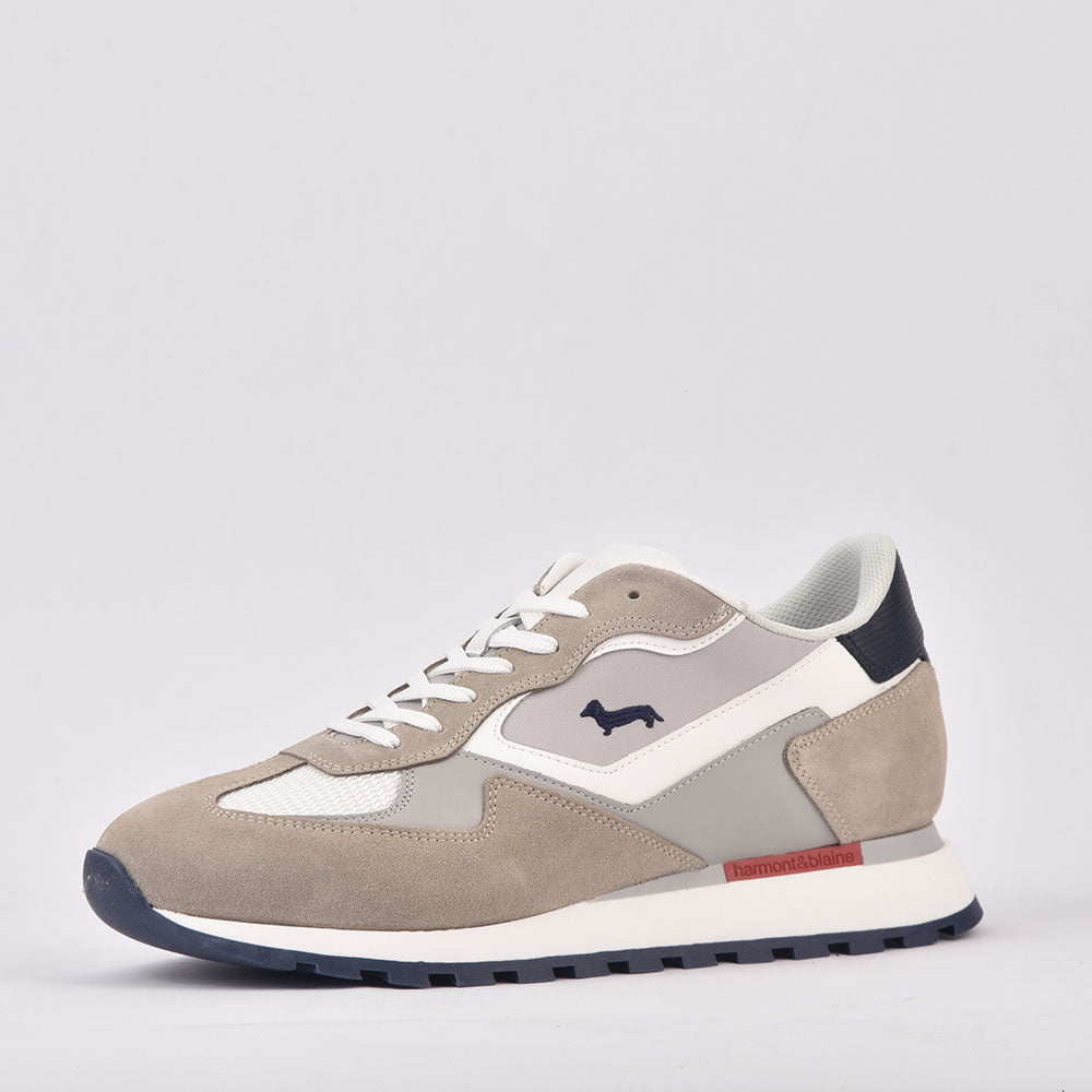 SCARPA UOMO CALF BEIGE BIANCO