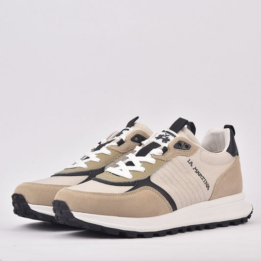 SCARPA UOMO CAMOSCIO TEX FABRIC BEIGE