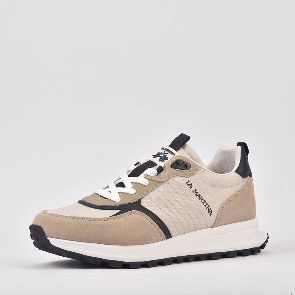 SCARPA UOMO CAMOSCIO TEX FABRIC BEIGE