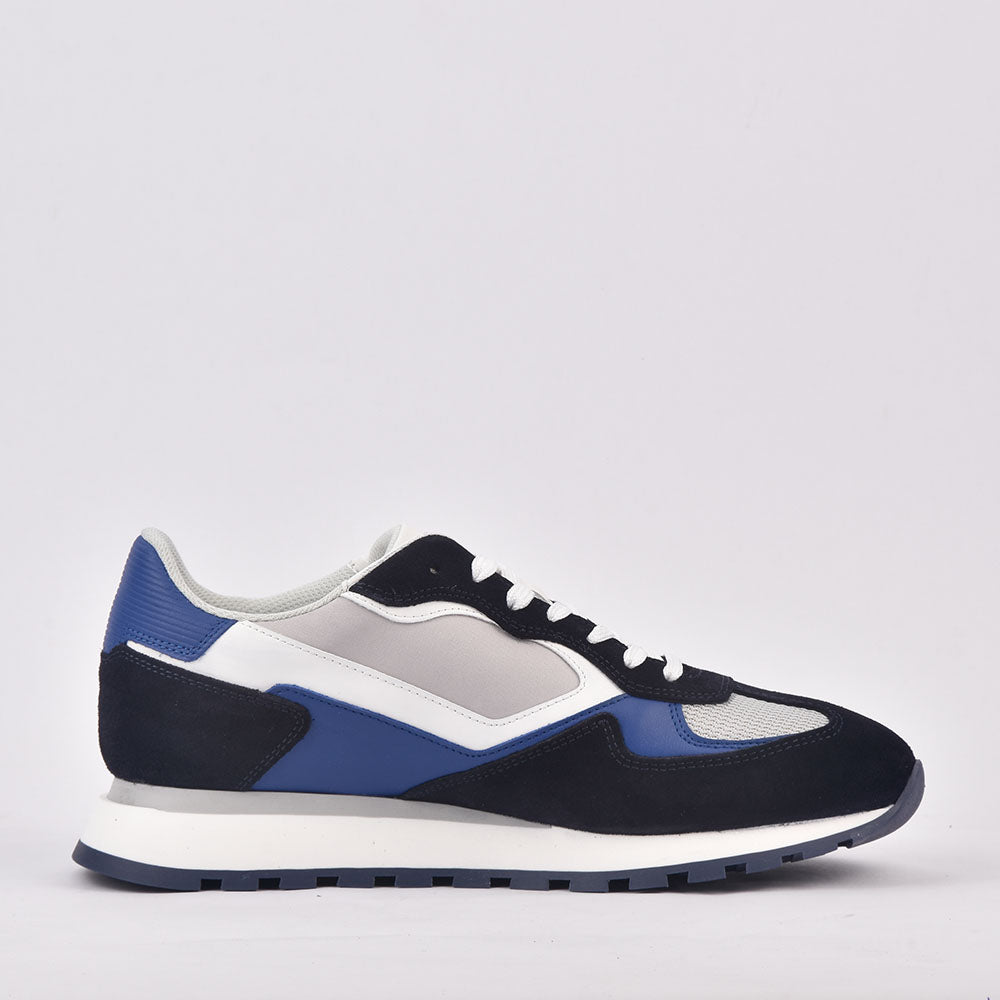 SCARPA UOMO CALF BLU GRIGIO