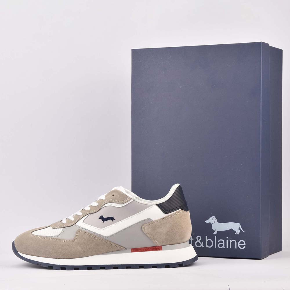 SCARPA UOMO CALF BEIGE BIANCO