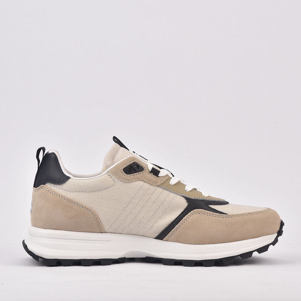 SCARPA UOMO CAMOSCIO TEX FABRIC BEIGE