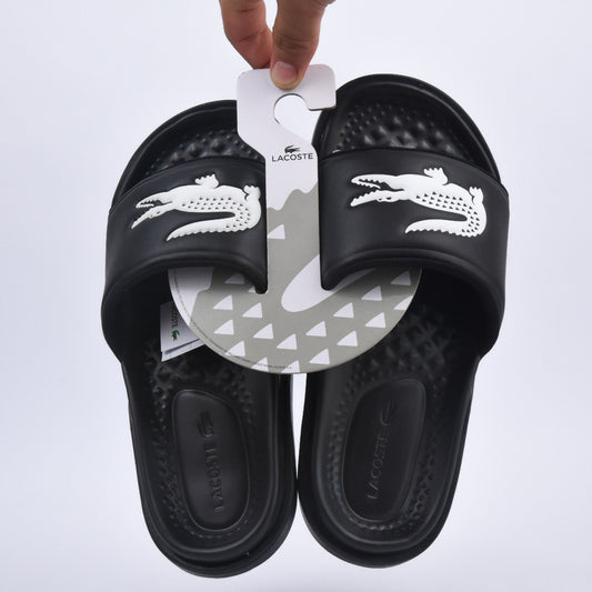 LACOSTE SERVE SLIDE DUAL BLKWHT