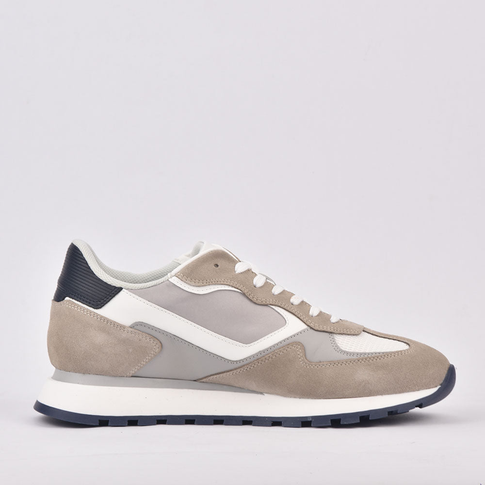 SCARPA UOMO CALF BEIGE BIANCO