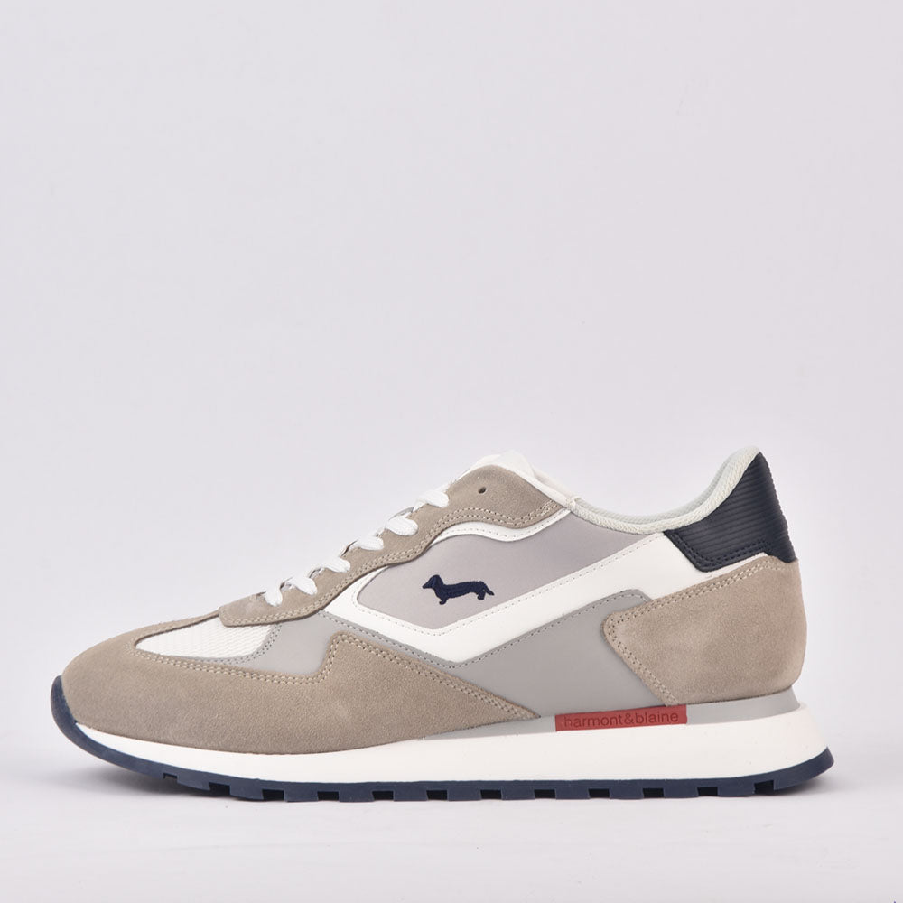 SCARPA UOMO CALF BEIGE BIANCO